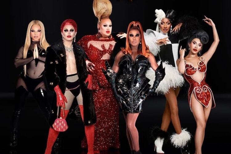 Derrick Barry, Aquaria, Eureka O'Hara, Asia O'Hara, Jaida Essence Hall, Joregous for RuPaul's Drag Race Las Vegas