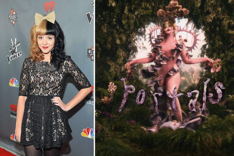 Melanie Martinez on The Voice season 3 red carpet, Melanie Martinez new album cover art