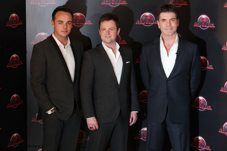 Ant McPartlin, Declan Donnely and Simon Cowell at ITV Launch